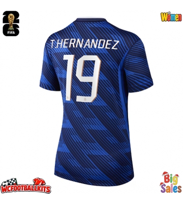France Theo Hernandez #19 Replica Home Stadium Shirt for Women World Cup 2026 Short Sleeve